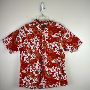 Dungeons & Dragons Wizards of the Coast Logo Woven Hawiian Button-Up Mens 2XL